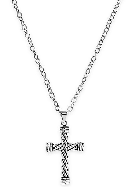 XENOX Kette mit Anhänger "Halskette, Kreuz, Kordel, Seil, X4118" günstig online kaufen