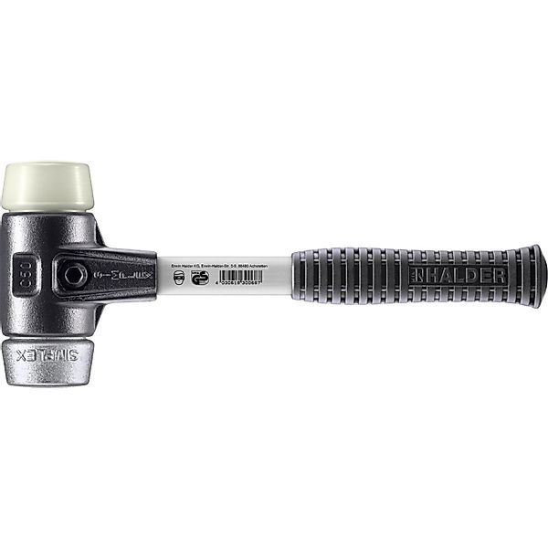 Halder Simplex Schonhammer Ø 50 mm Nylon   Weichmetall mit Verstärktem Temp günstig online kaufen