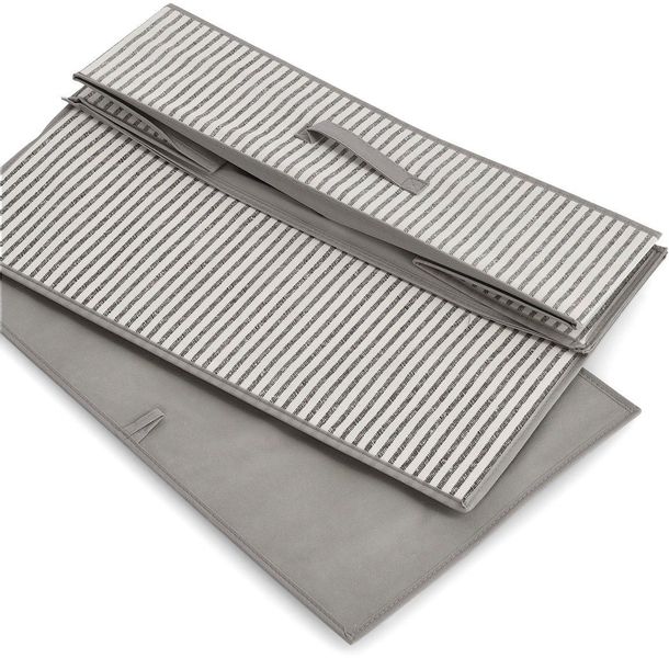 Zeller Present Aufbewahrungsbox "Stripes" Vlies, beige günstig online kaufen