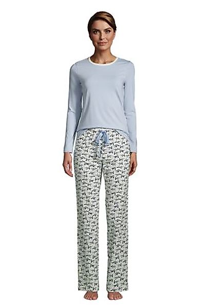 Draper James Jersey Pyjama-Set, Damen, Größe: 48-50 Normal, Elfenbein, by L günstig online kaufen
