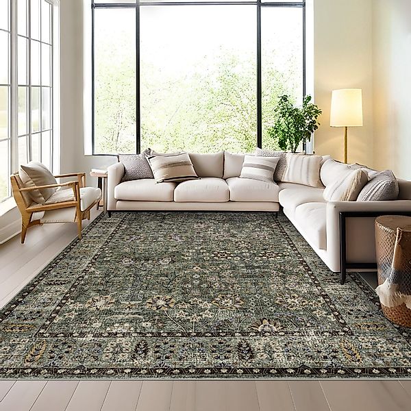 GarveeMore Teppich Maschinenwaschbarer Boho Rutschfester Teppich günstig online kaufen