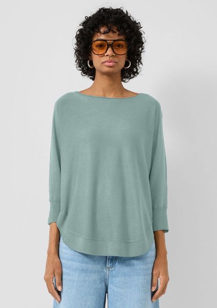 QS Longpullover Strickpullover Strickpullover mit Fledermausärmeln günstig online kaufen