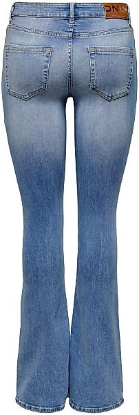 Only Damen Jeans ONLBLUSH MID FLARED TAI467 Blau - Light Blue Denim günstig online kaufen