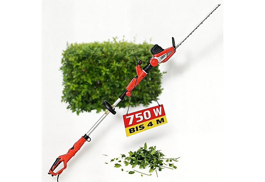 Hecht Teleskop-Heckenschere Elektro 675 mit 51cm Schnittlänge 750W, bis 4 m günstig online kaufen