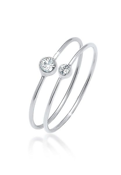 Elli Ring-Set Set 925 Silber, mit Kristallen von Swarovski®, Ring Set günstig online kaufen