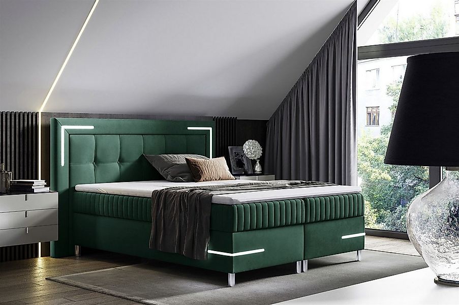 Fun Möbel Boxbett Schlafzimmerbett AMORE Nr.1 in Stoff Fresh (inkl. Bettkas günstig online kaufen