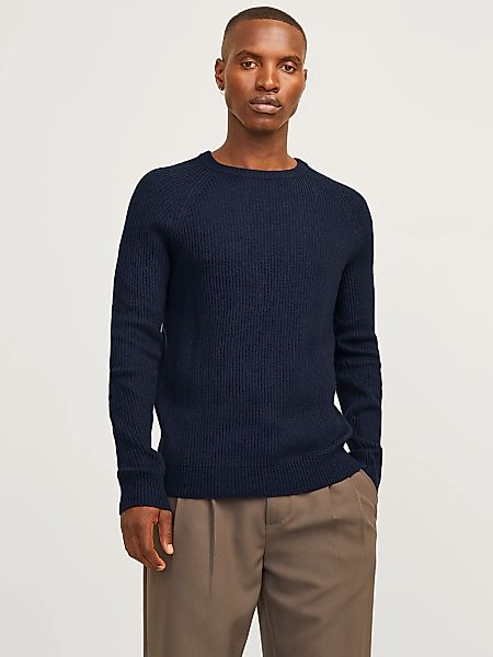 Jack & Jones Rundhalspullover JJPANNEL KNIT CREW NECK AW24 günstig online kaufen