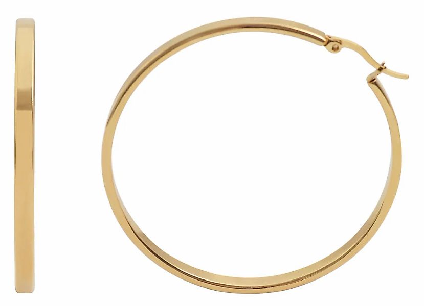 Adelia´s Paar Creolen "Damen Ohrringe – Creole aus Edelstahl" Ein kleines G günstig online kaufen