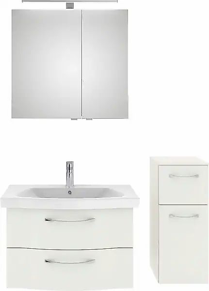 Saphir Badmöbel-Set »6005 Sprint 3-teilig, Keramik-Waschtisch mit LED-Spieg günstig online kaufen
