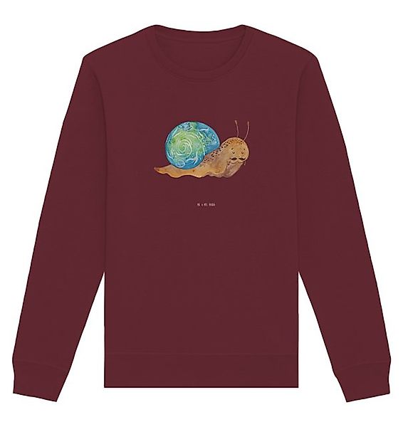 Mr. & Mrs. Panda Longpullover Schnecke Sir Größe M - Burgundy - Geschenk, T günstig online kaufen