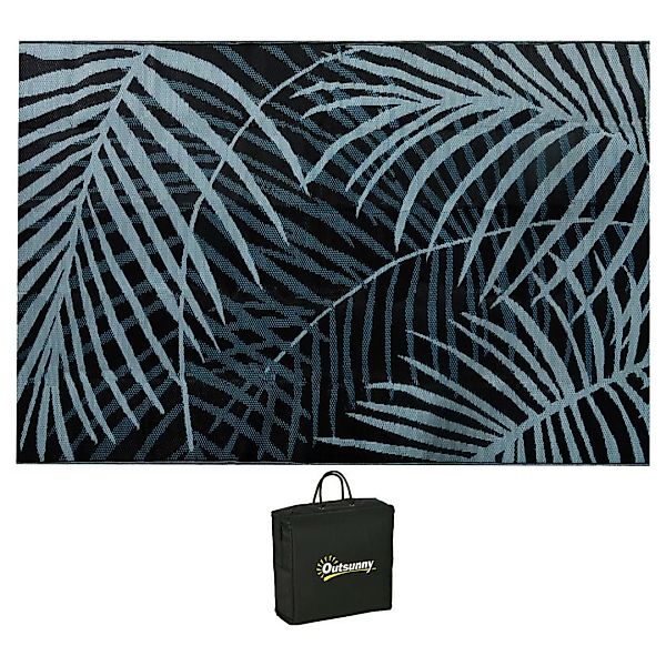 Outsunny Outdoor-Teppich schwarz B/H/L: ca. 274x182x0,3 cm günstig online kaufen