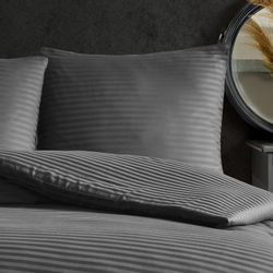 Nordqueen Bettwäsche Nordqueen Satin Gestreift Bettwäsche, günstig online kaufen