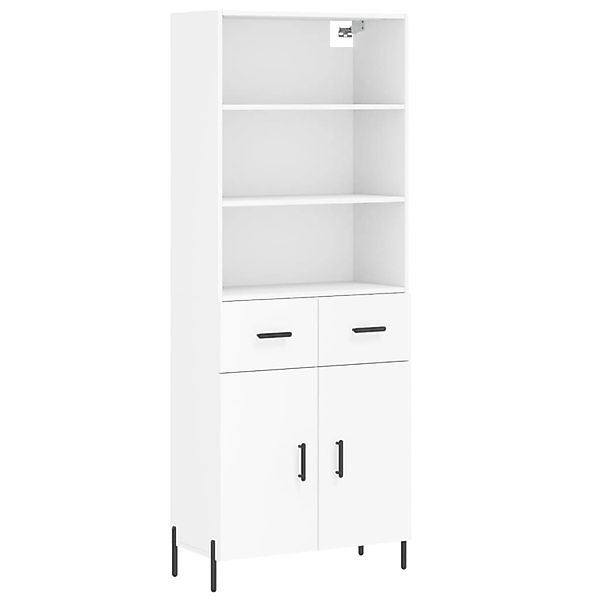 vidaXL Highboard Weiß 69,5x34x180 cm Holzwerkstoff 3200521 günstig online kaufen