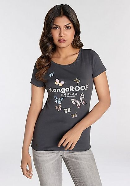 KangaROOS T-Shirt Kurzarm, körpernahe Passform, aus günstig online kaufen