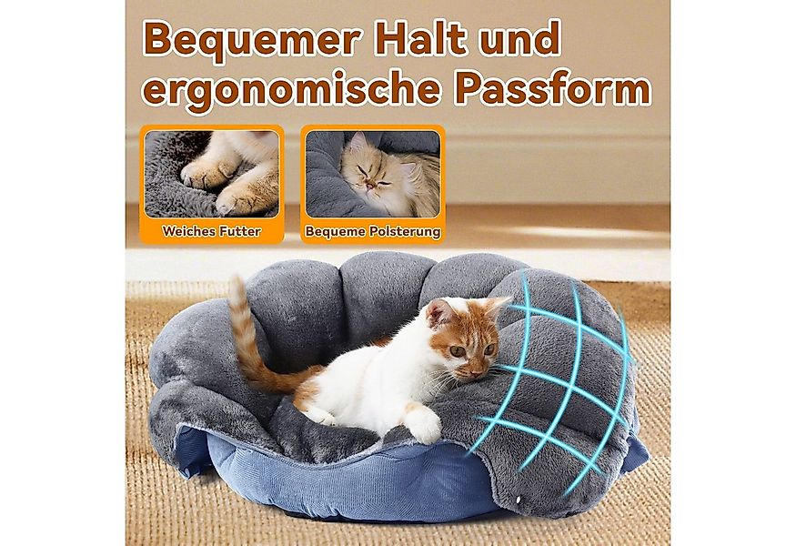 Elegear Tierbett Hundebett Katzenbett, 2-in-1 Haustierbett aus Flanell & Ar günstig online kaufen
