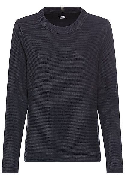 camel active Sweatshirt Langarm Sweatshirt mit Waffelmuster günstig online kaufen