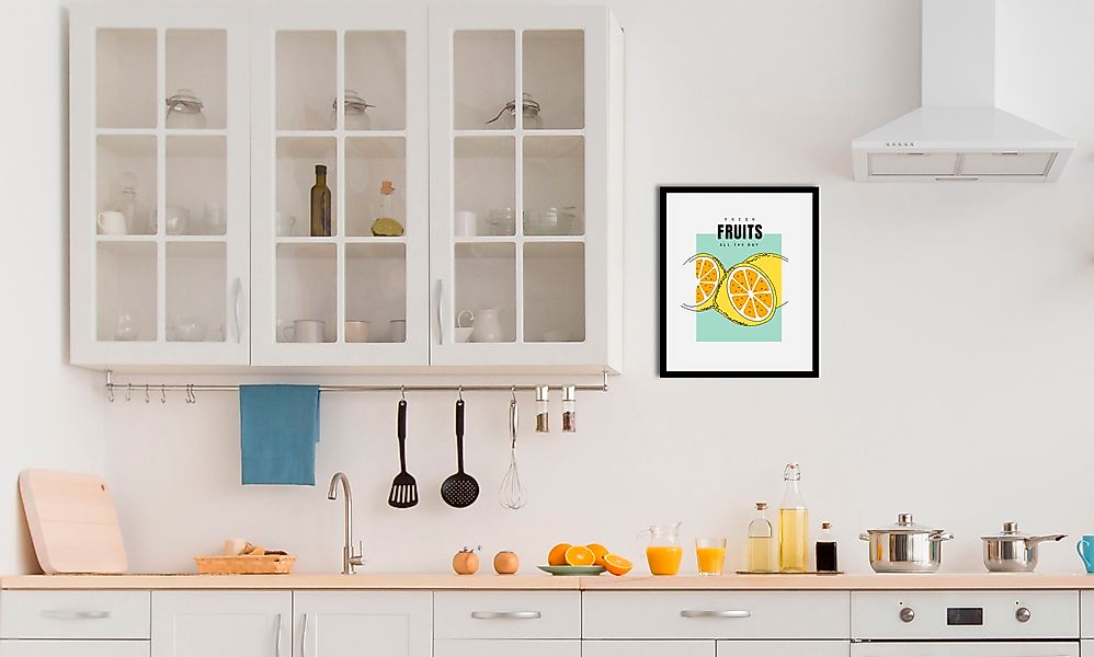 queence Bild »Fresh Fruits« Abstrakt   Essen   Kunst   Lebensmittel   Obst günstig online kaufen