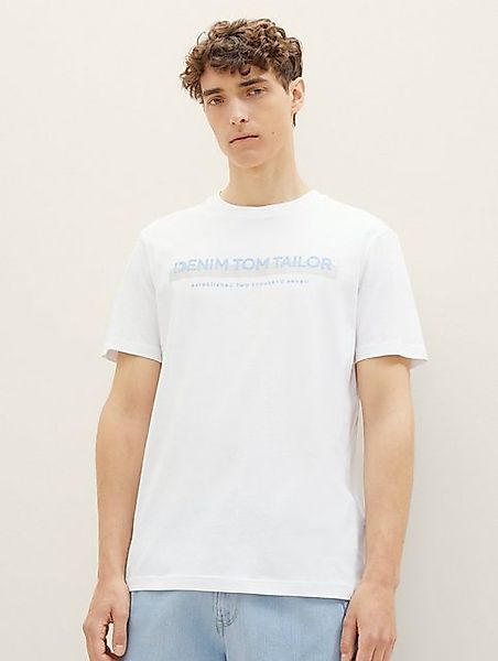 TOM TAILOR Denim T-Shirt mit Logofrontprint günstig online kaufen