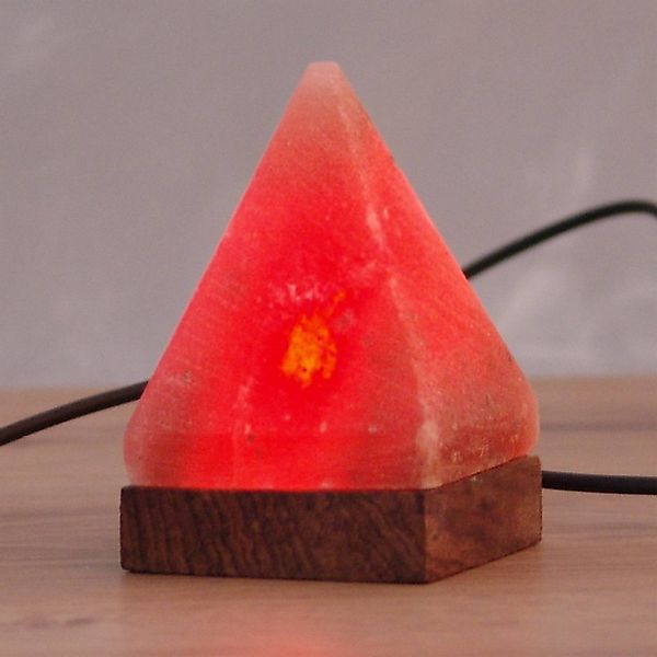 HIMALAYA SALT DREAMS Salzkristall-Tischlampe USB-Pyramide, LED wechselbar, günstig online kaufen
