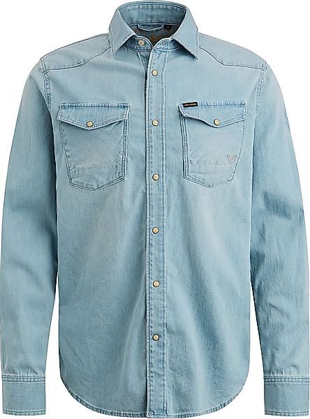 PME Legend Denim Hemd Hellblau - Größe XL günstig online kaufen