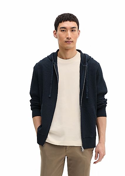 Marc OPolo Kapuzenstrickjacke regular Fit, geteilte Kängurutasche günstig online kaufen