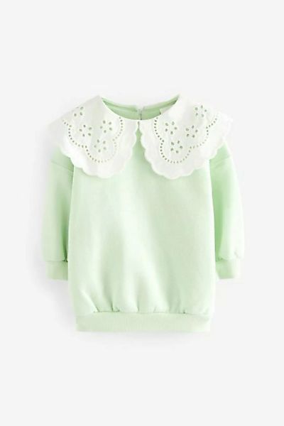 Next Sweatshirt Sweatshirt mit Lochstickereikragen (1-tlg) günstig online kaufen