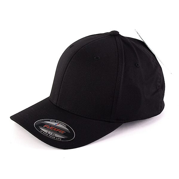 Flexfit Flex Cap Wooly Combed Cap black-black - S-M günstig online kaufen
