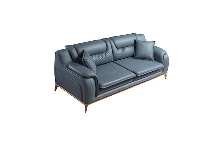 Xlmoebel Sofa Dreisitzer Wohnzimmercouch in Blau im Design des Chesterfield günstig online kaufen