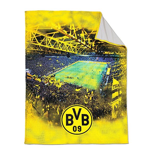 BVB Kopfkissen BVB-Fleecedecke mit Stadionprint (150x200cm), günstig online kaufen