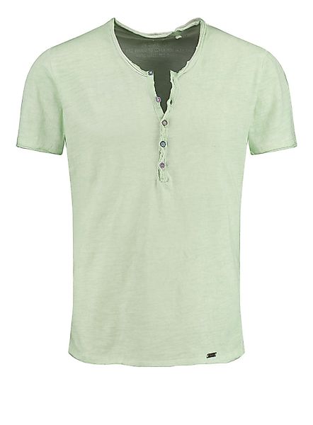 Key Largo Henleyshirt Lemonade vintage Look uni Basic MT00122 mit Knopfleis günstig online kaufen