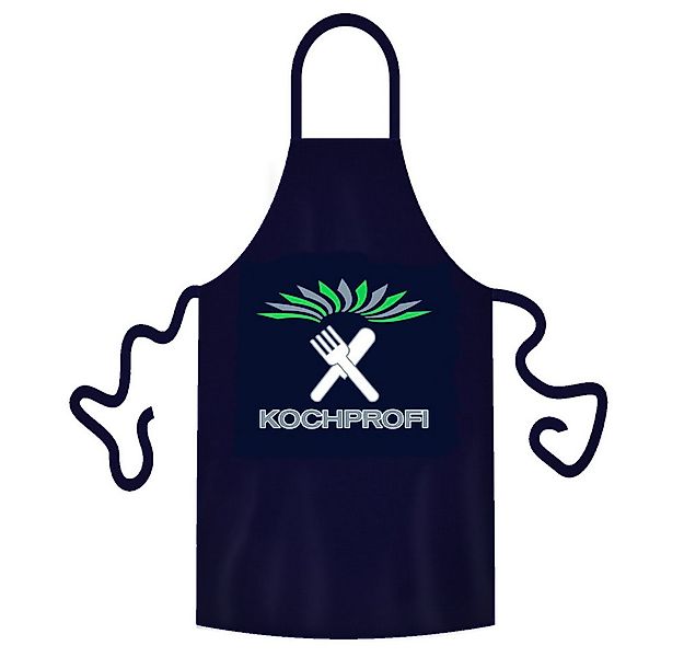 teprovo Grillschürze Herren Kochschürze Schürze 116cm Dunkelblau Kochprofi, günstig online kaufen