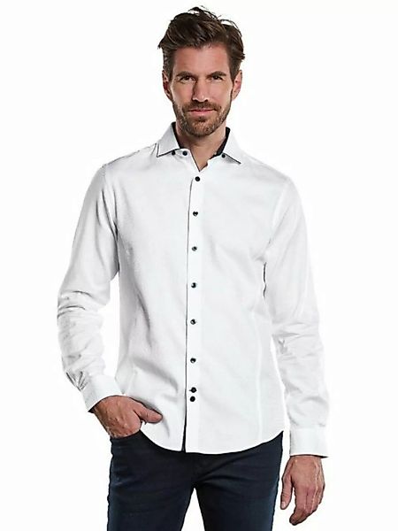 Engbers Langarmhemd Langarm-Hemd mit Jaquard-Muster günstig online kaufen