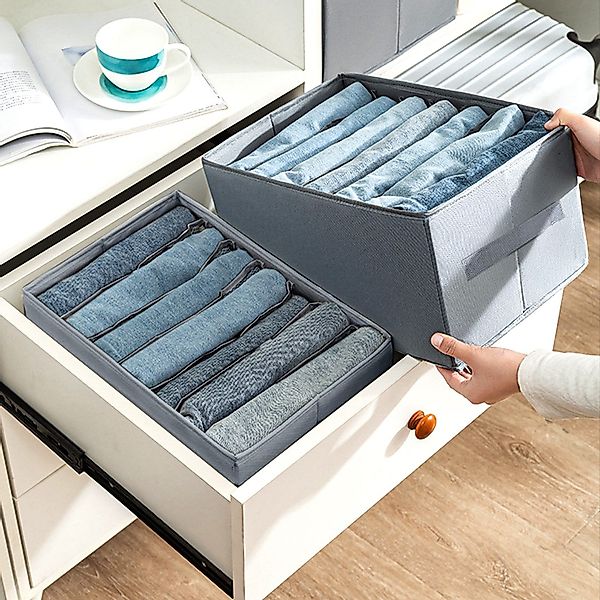 CALIYO Aufbewahrungsbox 2-Tlg Kleiderschrank Organizer Aufbewahrungsbox günstig online kaufen