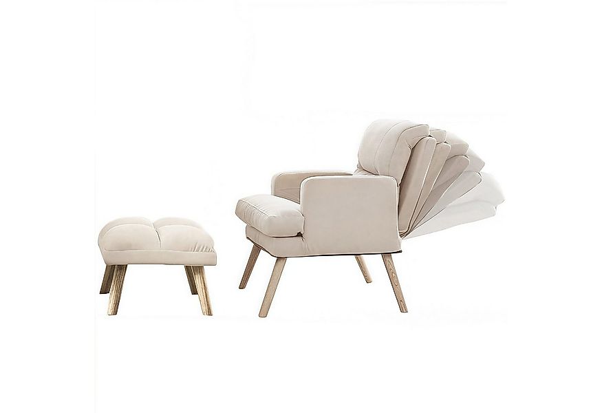 Rhein Beleuchtung Relaxsessel Relaxsessel mit Hocker – 2-teiliges Komfort-S günstig online kaufen