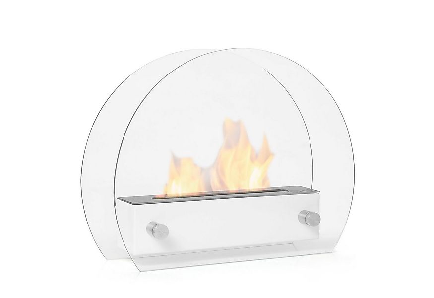 Moritz Dekokamin Tischkamin weiß 36 x 13 x 28 cm, Ethanolbrenner Glasfeuer günstig online kaufen