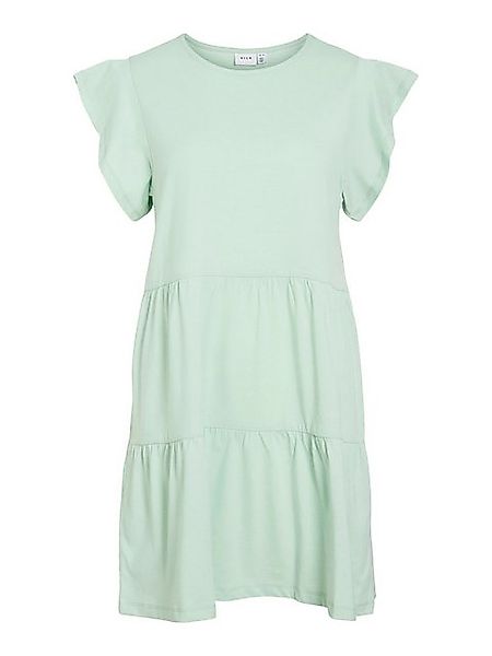 Vila Shirtkleid Kurzärmeliges Volant Design mit Rüschen und Rundhals (kurz) günstig online kaufen