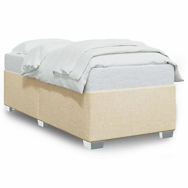 vidaXL Bettgestell Creme 100x200 cm Stoff Modell 52104997 günstig online kaufen