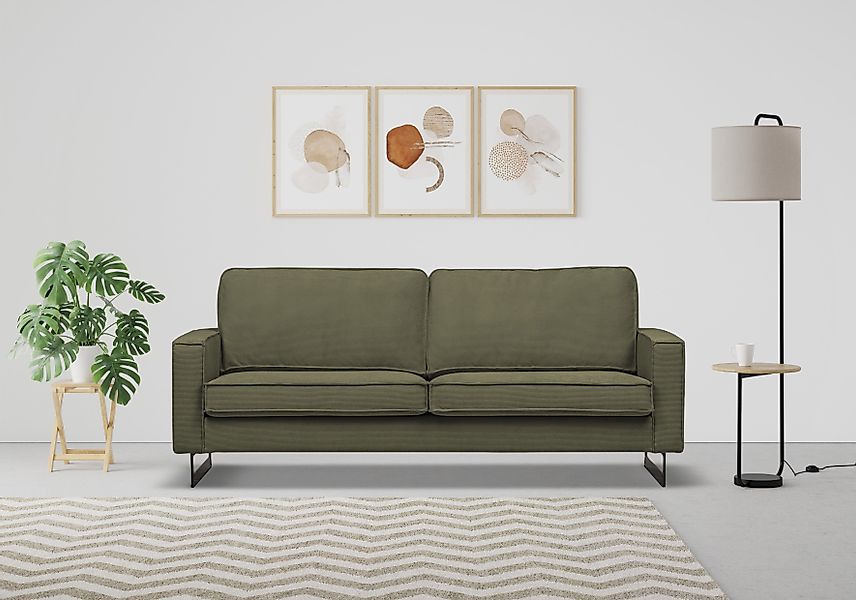 Places of Style 2-Sitzer "Pinto, 166 cm, Cord, Chenille, Lederoptik", mit K günstig online kaufen