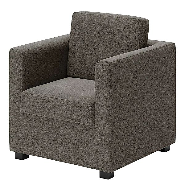 home24 loftscape Sessel Deven IX Dunkelgrau Webstoff 74x83x74 cm (BxHxT) günstig online kaufen