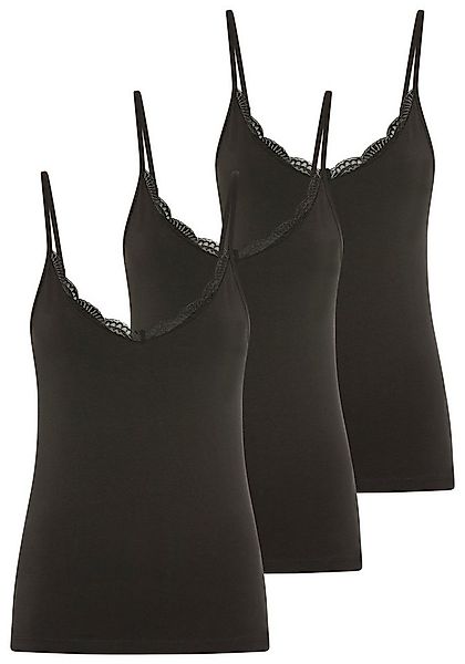 YSABEL MORA Unterhemd BASIC COLLECTION COTTON WITH LACE (3er Pack) das perf günstig online kaufen
