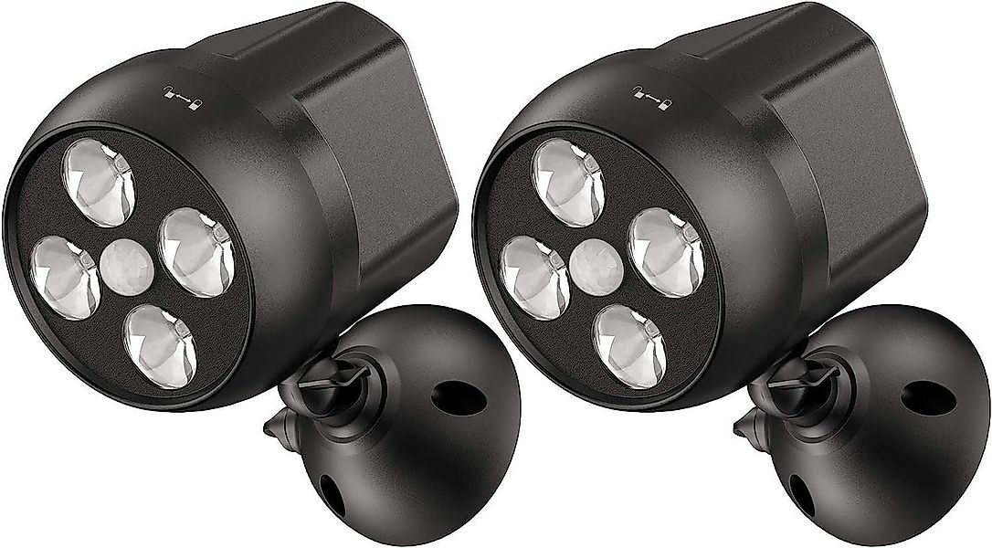 DOPWii Außen-Wandleuchte 2x4 LEDs Bewegungsmelder für günstig online kaufen