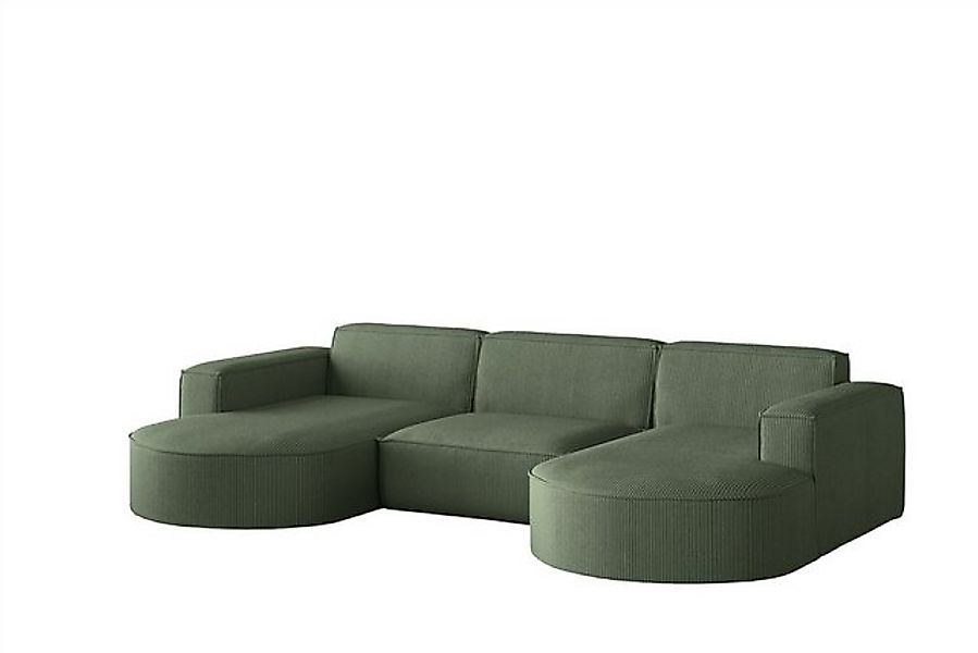 Fun Möbel Wohnlandschaft U-Form Sofa PALMA in Stoff in Stoff Noel und Scala günstig online kaufen