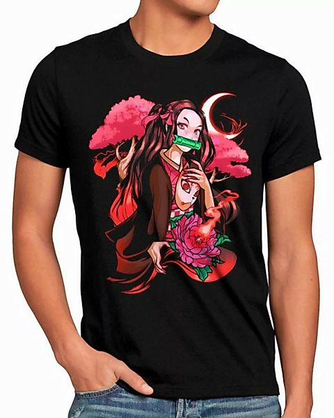 style3 T-Shirt Moon Demon demon slayer anime japan manga cosplay günstig online kaufen