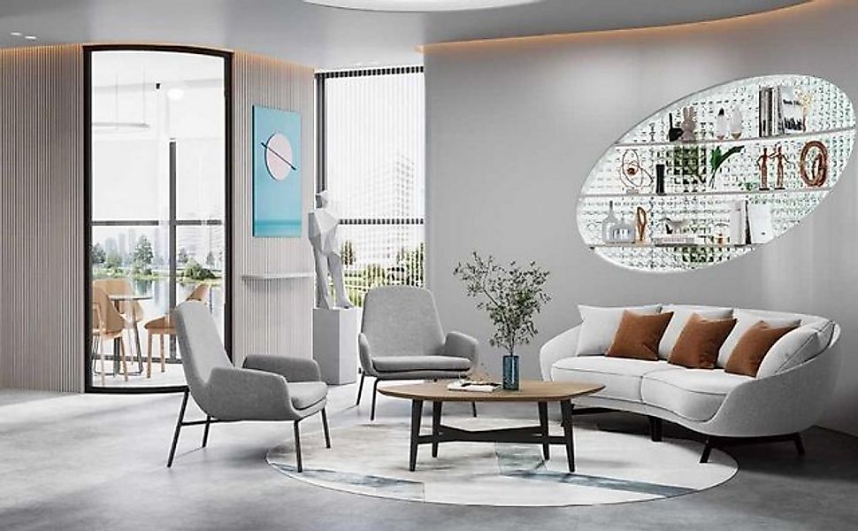JVmoebel Sofa Sofagarnitur 3+1+1 Sitzer Set Design Couchtisch Couchen Relax günstig online kaufen