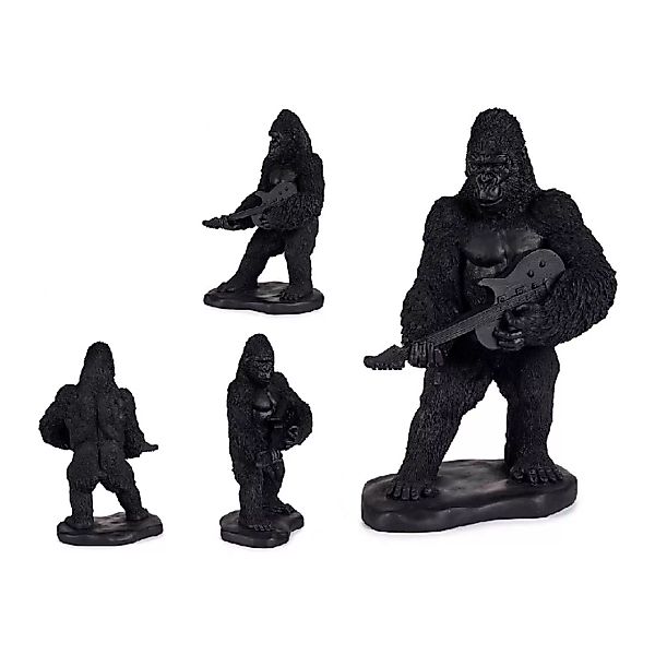 Deko-figur Gorilla Schwarz Harz (17,5 X 38 X 27 Cm) günstig online kaufen