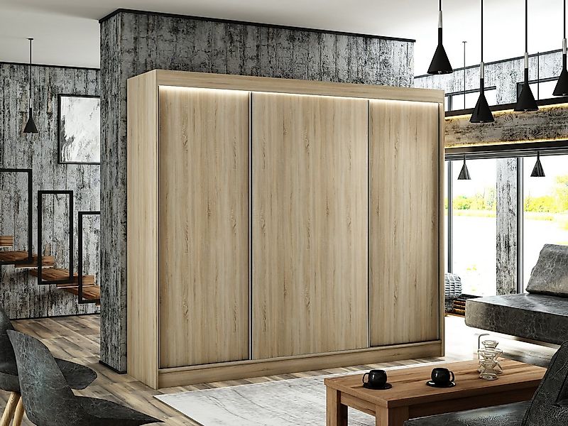 ALTDECOR Schiebetürenschrank BEROG (Kleiderschrank Garderobenschrank mit vi günstig online kaufen