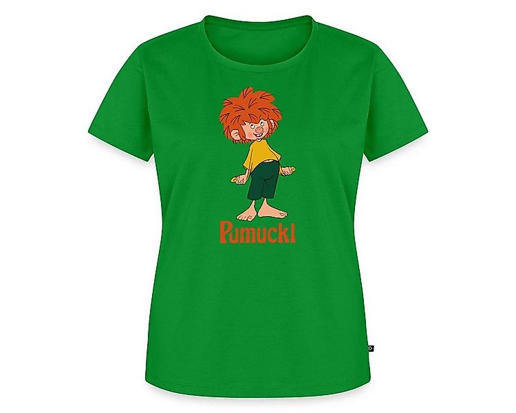 Spreadshirt T-Shirt Pumuckl Mit Frecher Pose Und Verschmitztem Lächeln Frau günstig online kaufen