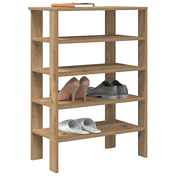 vidaXL Schuhschrank Schuhregal Artisan-Eiche 61x32x87,5 cm Holzwerkstoff günstig online kaufen