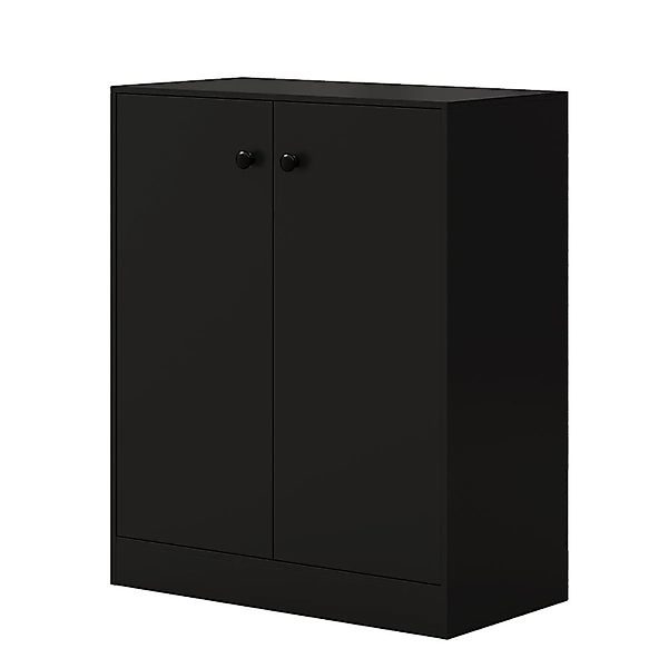 Costway Sideboard mit Verstellbaren Regalen 72 x 34 x 85,5 cm Schwarz günstig online kaufen