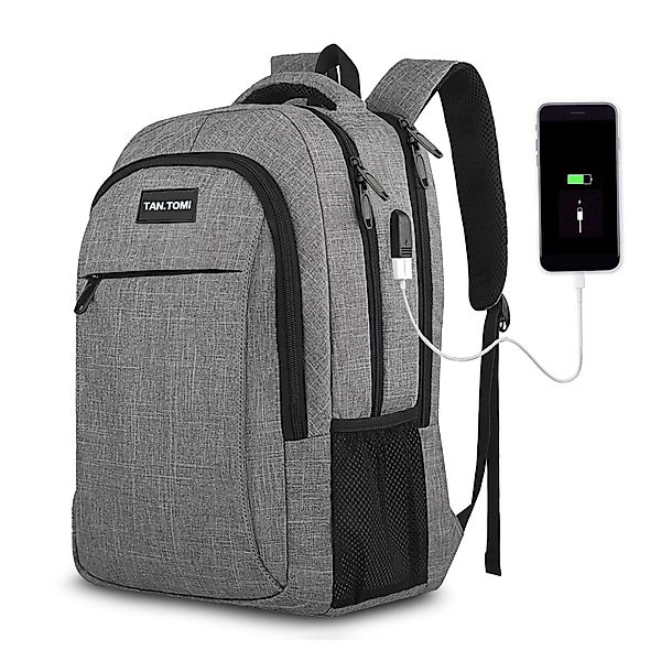 TAN.TOMI Rucksack Laptop-Rucksack Herren mit USB-Ladebuchse, günstig online kaufen